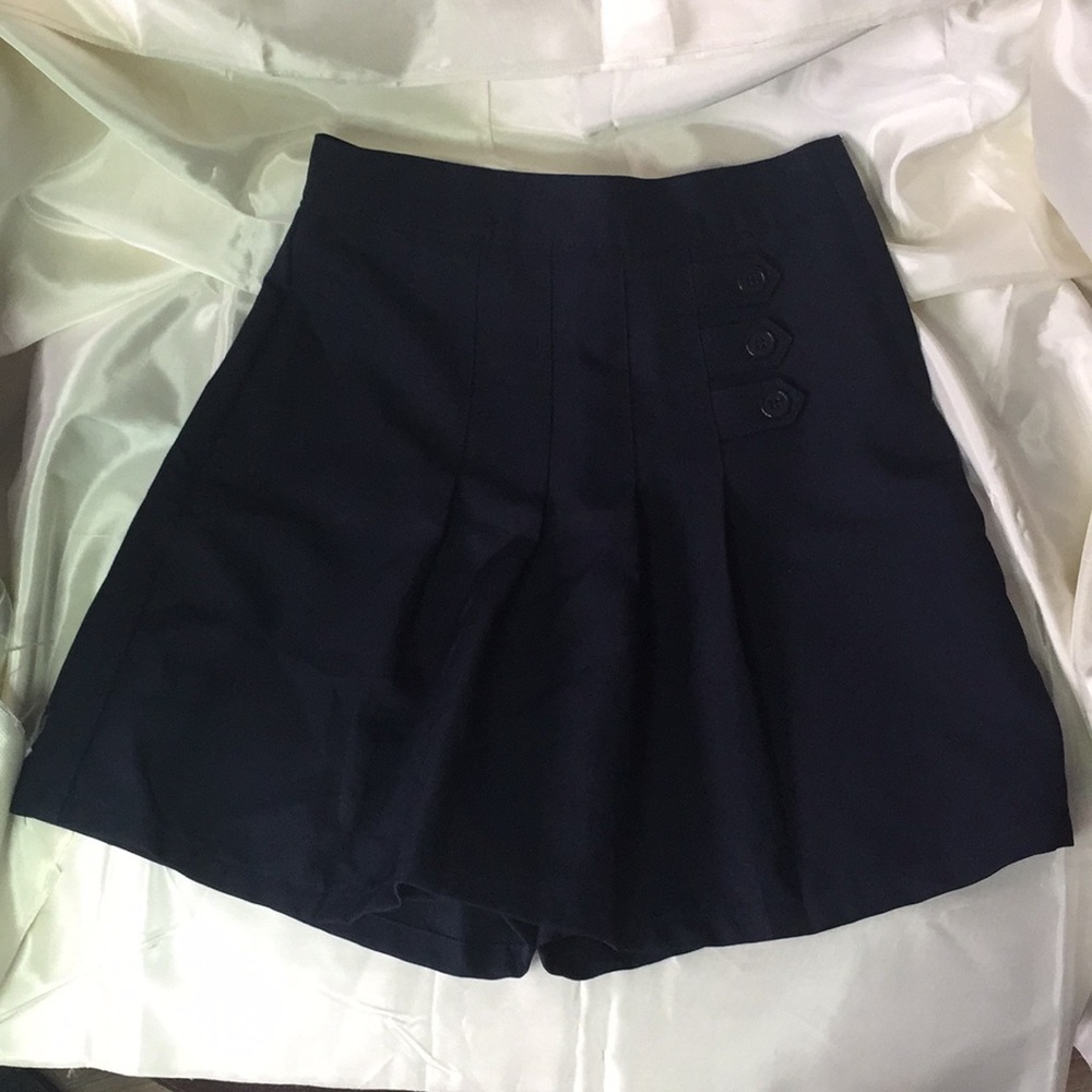 Girls uniform blue skort size 8